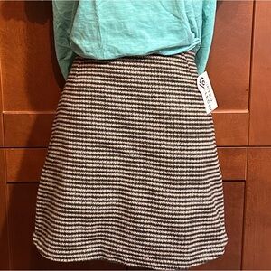 SALE!! Houndstooth pattern lined miniskirt